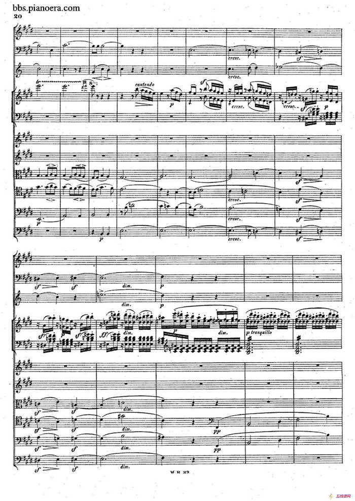 Piano Concerto No.1 in g Minor Op.25（g小调第一钢琴协奏曲·总谱）