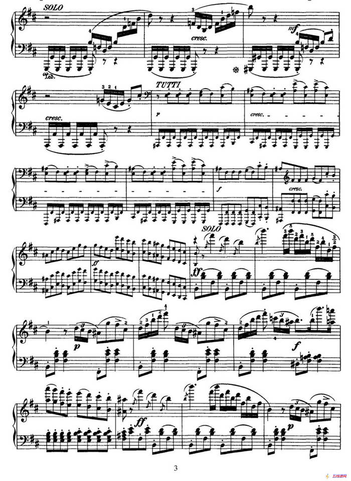 Capriccio Brillante in B Major Op.22（B大调华丽随想曲·钢琴独奏）