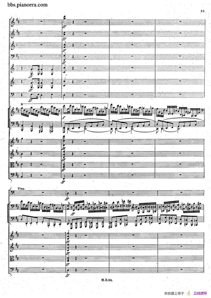 Capriccio Brillante in B Major Op.22（B大调华丽随想曲·钢琴+乐队总谱）