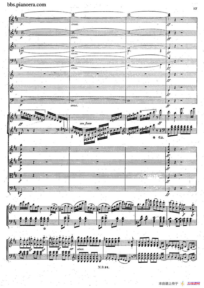 Capriccio Brillante in B Major Op.22（B大调华丽随想曲·钢琴+乐队总谱）