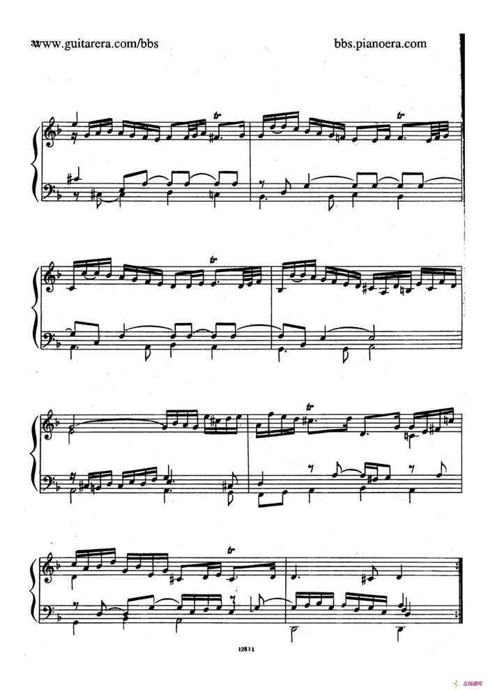 Suite No.3 in d Minor HWV 428（d小调第三组曲）