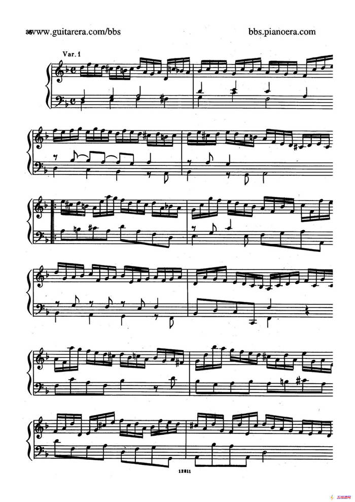 Suite No.3 in d Minor HWV 428（d小调第三组曲）