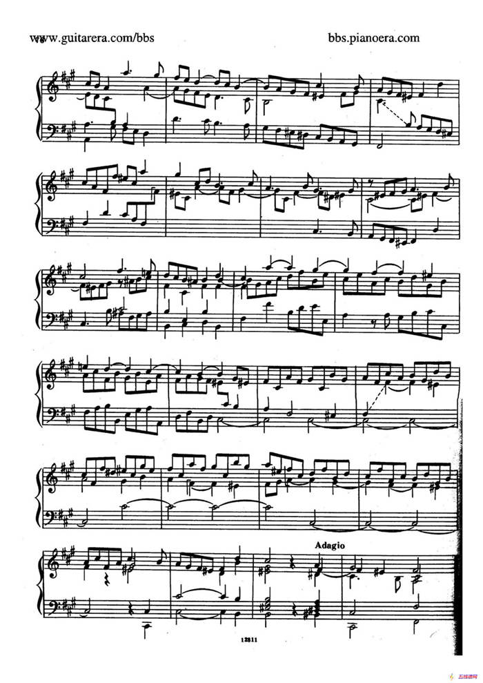 Suite No.6 in f-sharp Minor HWV 431（升f小调第六组曲）