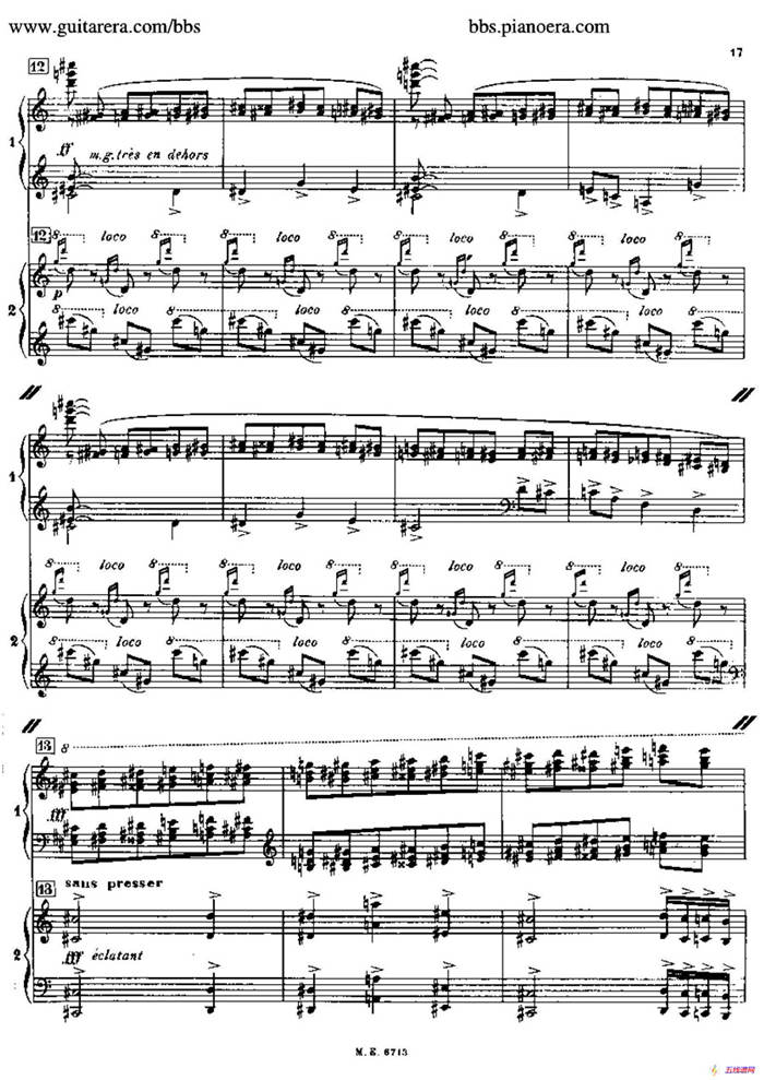 Sonata for Two Pianos（双钢琴奏鸣曲）