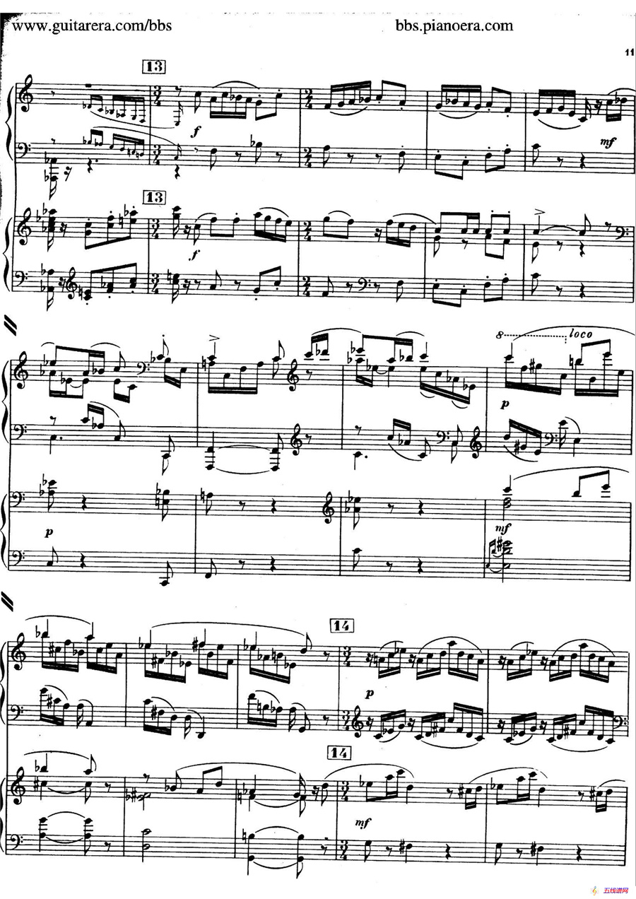 Piano Concerto in c-sharp Minor （升c小调钢琴协奏曲·第一乐章）