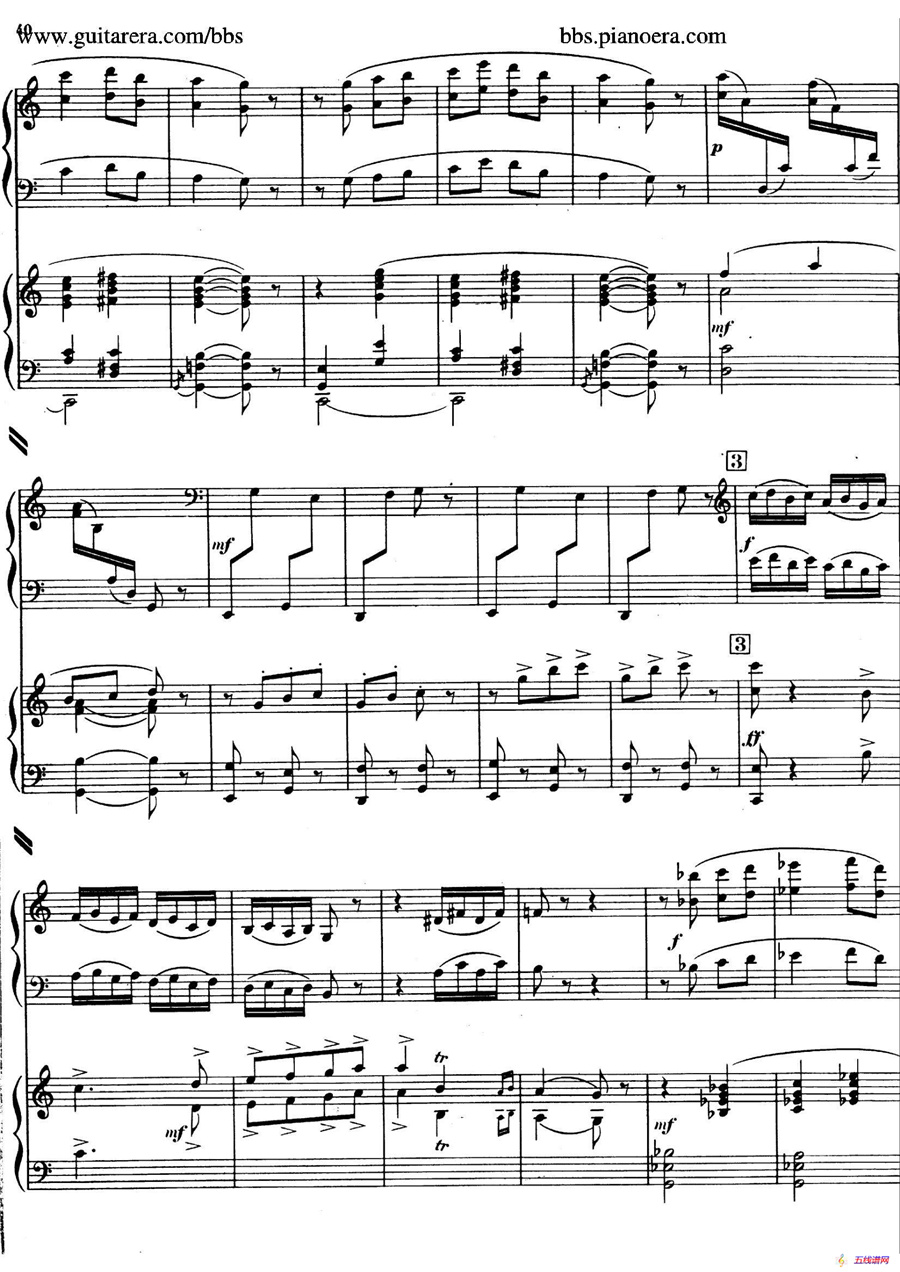 Piano Concerto in c-sharp Minor（升c小调钢琴协奏曲·第三乐章）