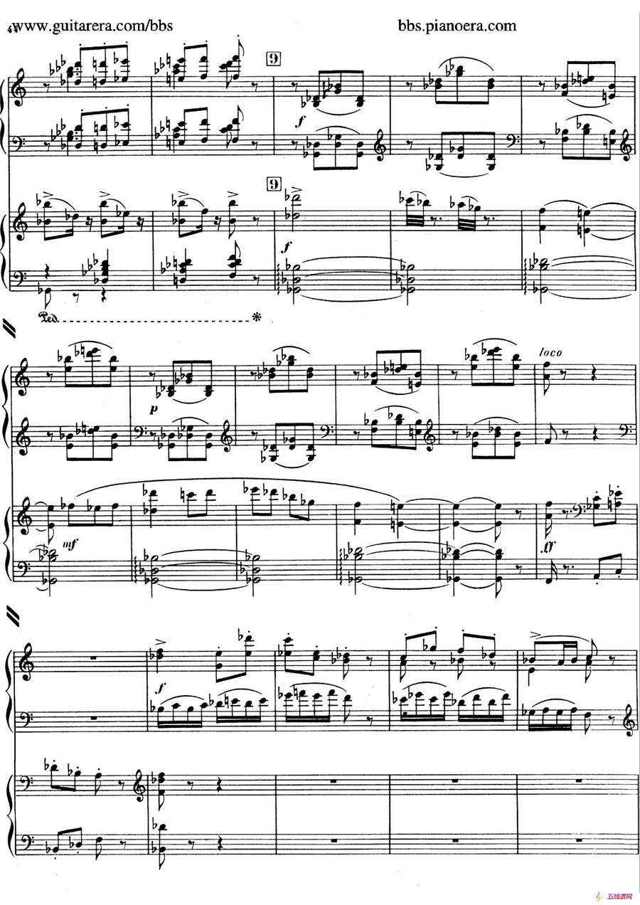 Piano Concerto in c-sharp Minor（升c小调钢琴协奏曲·第三乐章）