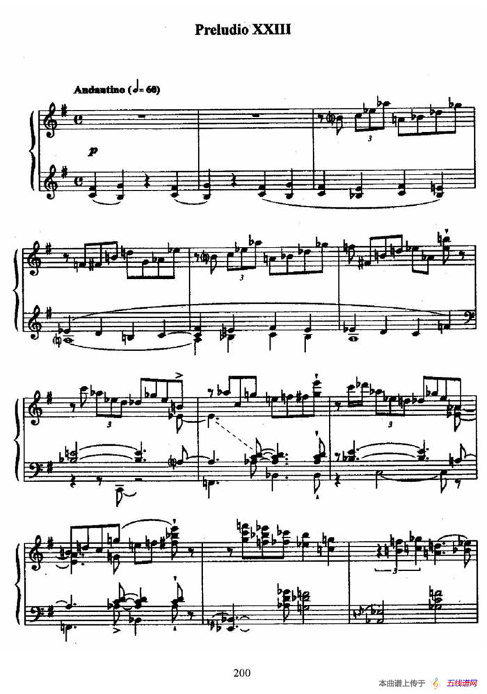 24 Preludes and Fugues Op.82（24首前奏曲与赋格·23）