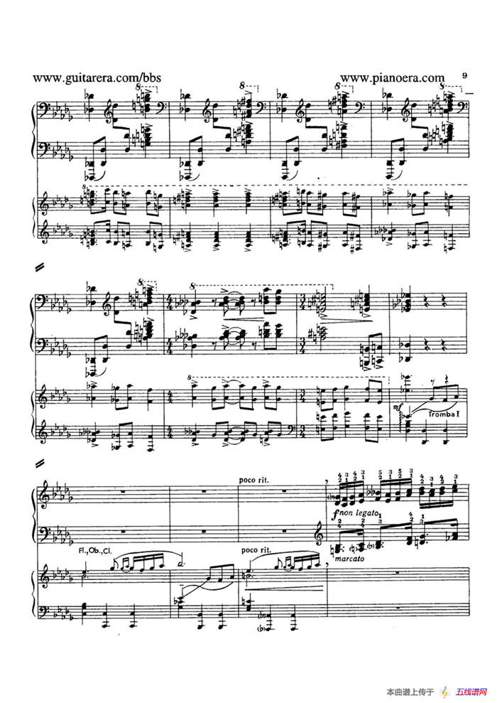 Piano Concerto in D-flat Major Op.37（降D大调钢琴协奏曲·Ⅰ·双钢琴）