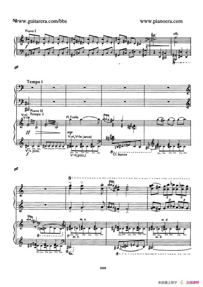 Piano Concerto in D-flat Major Op.37（降D大调钢琴协奏曲·Ⅱ·双钢琴）