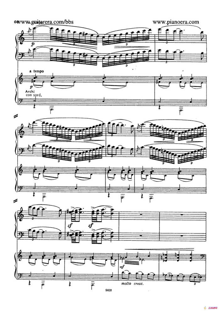 Piano Concerto in D-flat Major Op.37（降D大调钢琴协奏曲·Ⅱ·双钢琴）