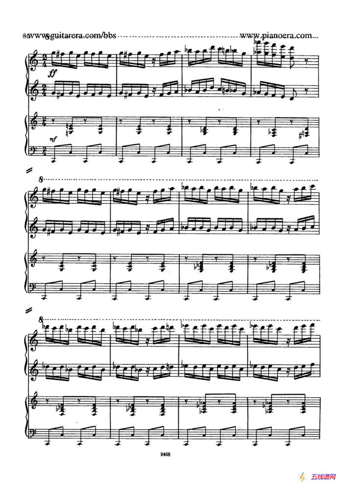 Piano Concerto in D-flat Major Op.37（降D大调钢琴协奏曲·Ⅲ·双钢琴）