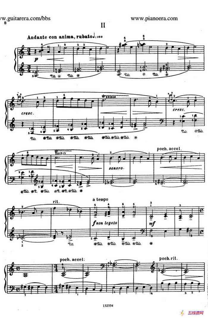 Piano Sonatina in C Major Op.93（C大调钢琴小奏鸣曲·第二乐章）