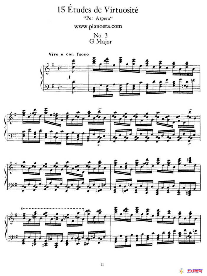 15 Etudes de Vortuosite Op.72（15首辉煌练习曲·3）