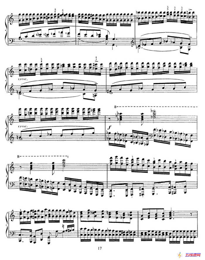 15 Etudes de Vortuosite Op.72（15首辉煌练习曲·4）