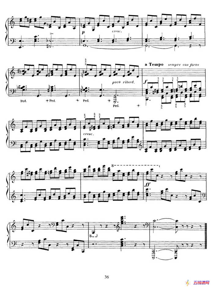 15 Etudes de Vortuosite Op.72（15首辉煌练习曲·8）