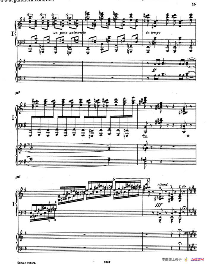 Piano Concerto in E Major Op.59（E大调钢琴协奏曲·双钢琴·第一乐章）