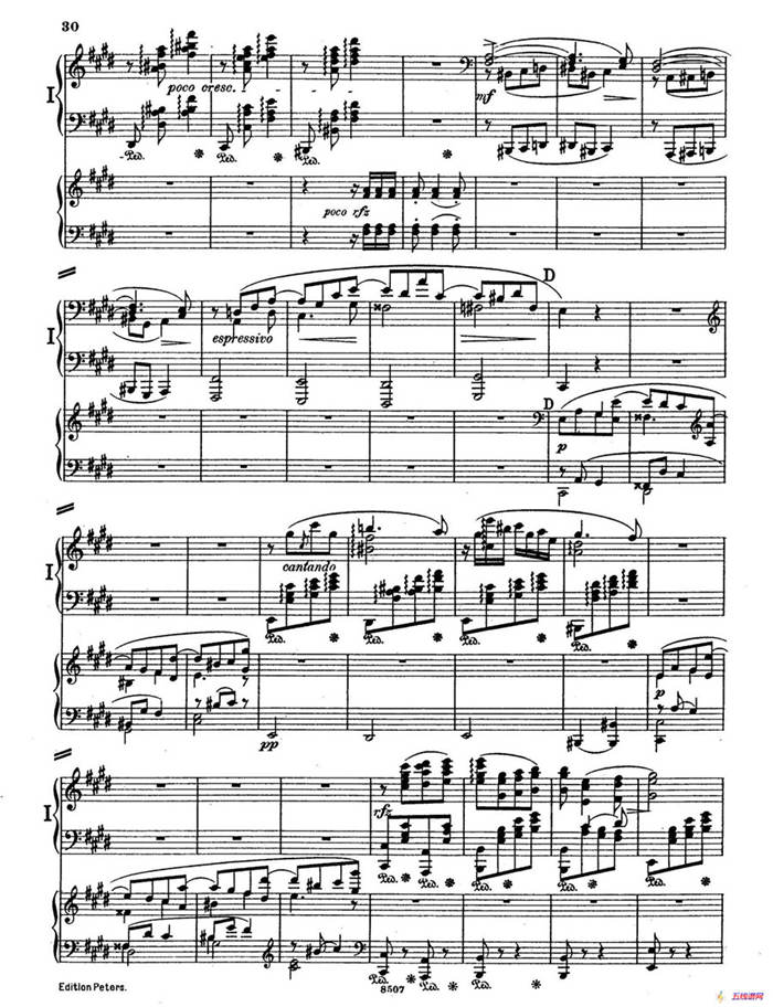 Piano Concerto in E Major Op.59（E大调钢琴协奏曲·双钢琴·第二乐章）