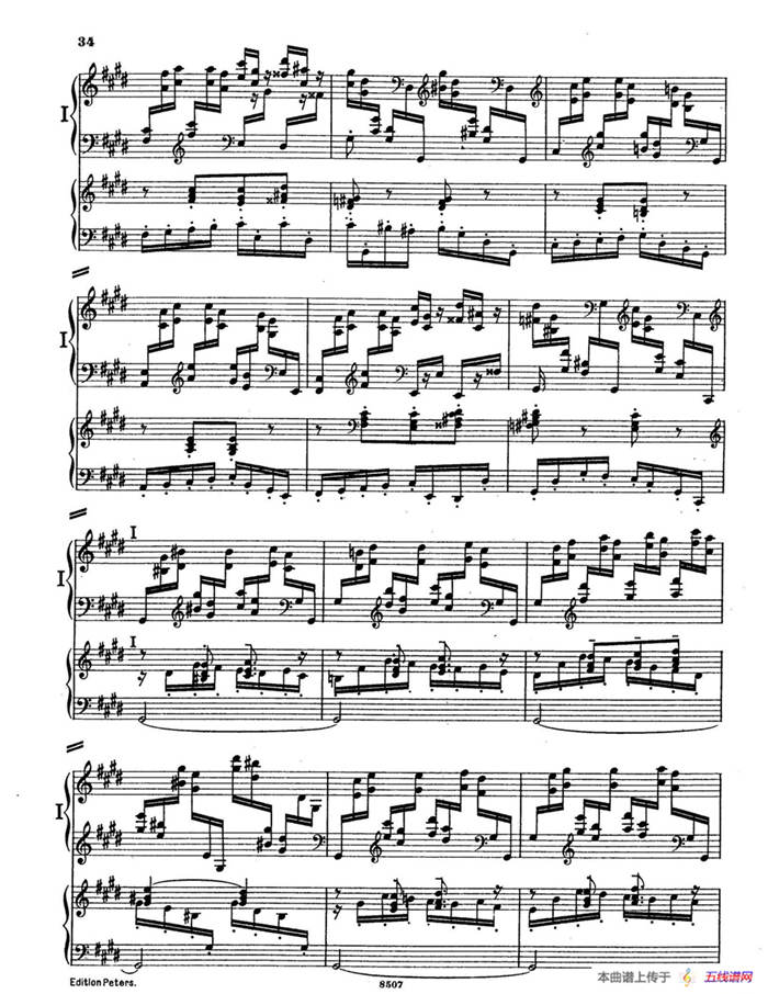Piano Concerto in E Major Op.59（E大调钢琴协奏曲·双钢琴·第二乐章）