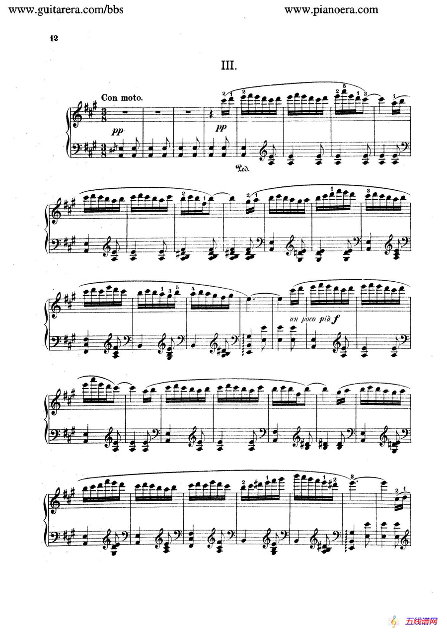 Spanish Dances Op.12（西班牙舞曲·钢琴独奏版）