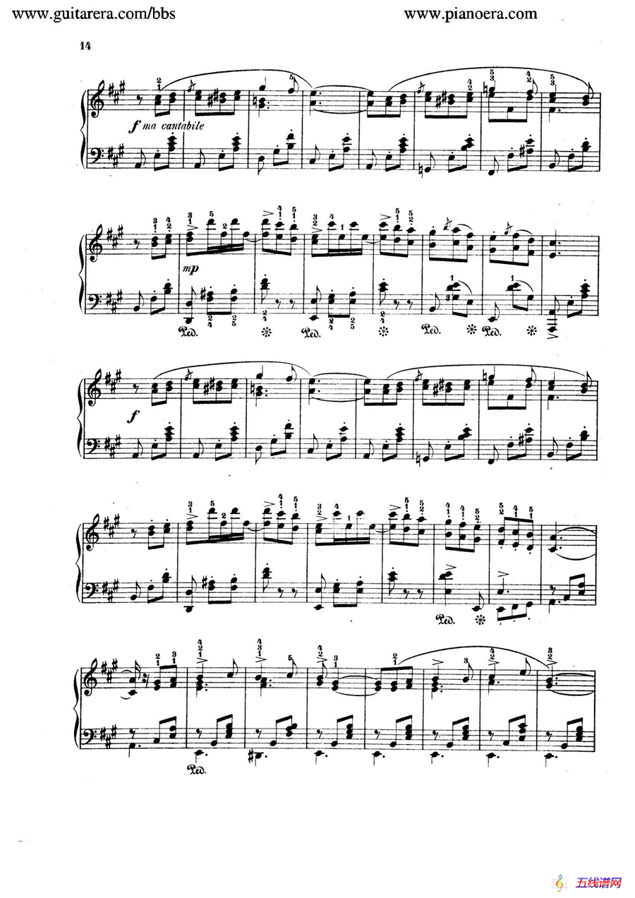 Spanish Dances Op.12（西班牙舞曲·钢琴独奏版）