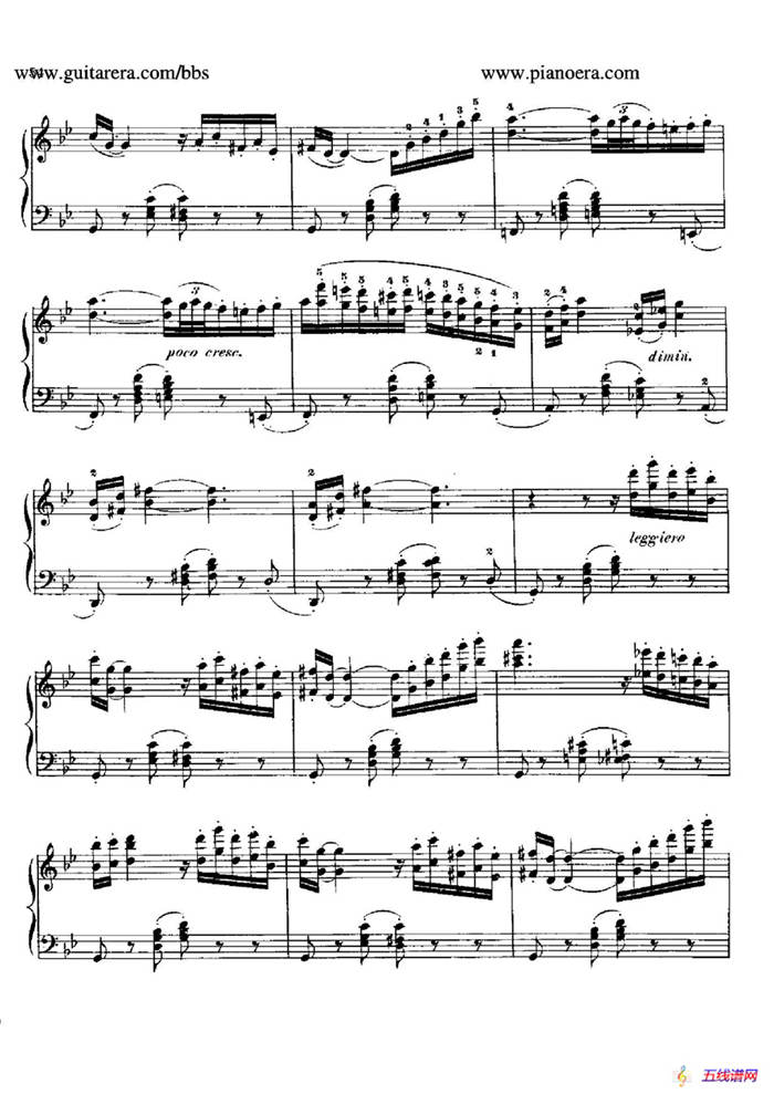 Gondoliera in g Minor Op.41（g小调船歌）