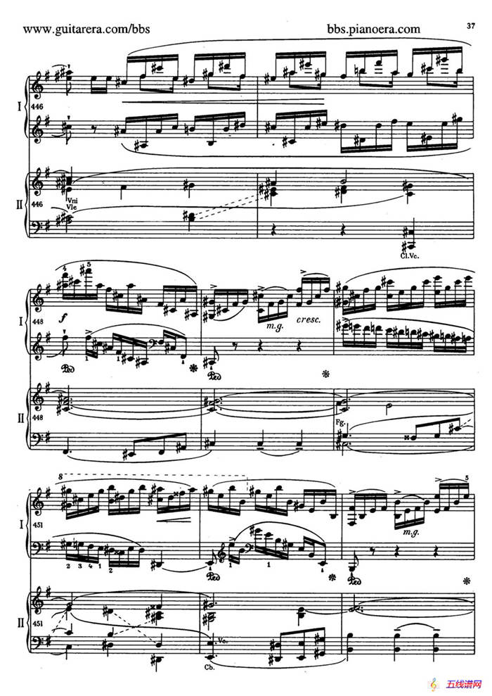 e小调第一钢琴协奏曲 Op.11（双钢琴版·第一乐章）