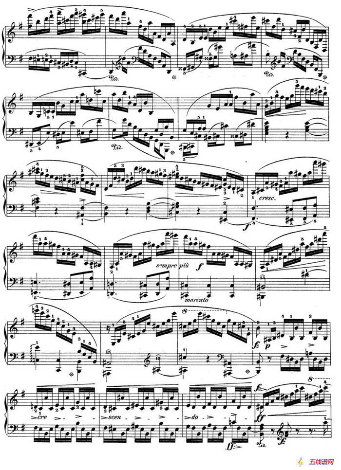 e小调第一钢琴协奏曲 Op.11（钢琴独奏版·第一乐章）