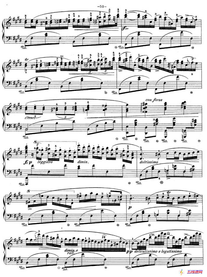 e小调第一钢琴协奏曲 Op.11（钢琴独奏版·第二乐章）