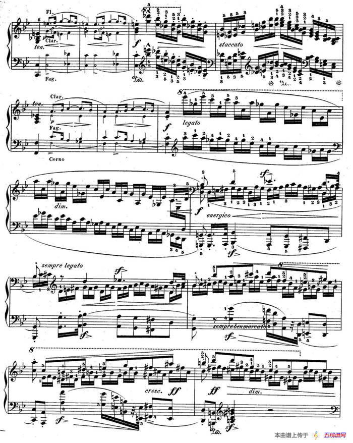 降B大调莫扎特主题变奏曲 Op.2（为钢琴与乐队而作）