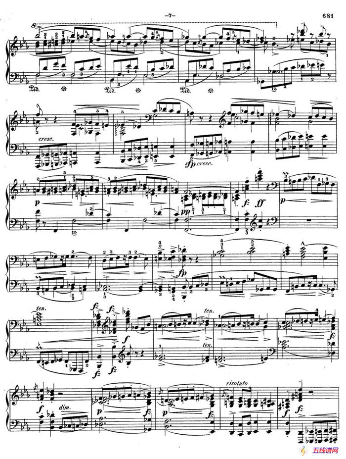 Piano Sonata No.1 in c Minor Op.4 （c小调第一钢琴奏鸣曲）