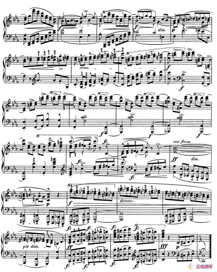 Piano Sonata No.1 in c Minor Op.4 （c小调第一钢琴奏鸣曲）