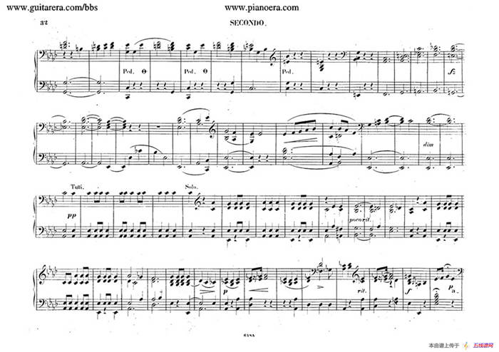 Piano Concerto No.2 in f Minor Op.21（f小调第二钢琴协奏曲·四手联弹版）