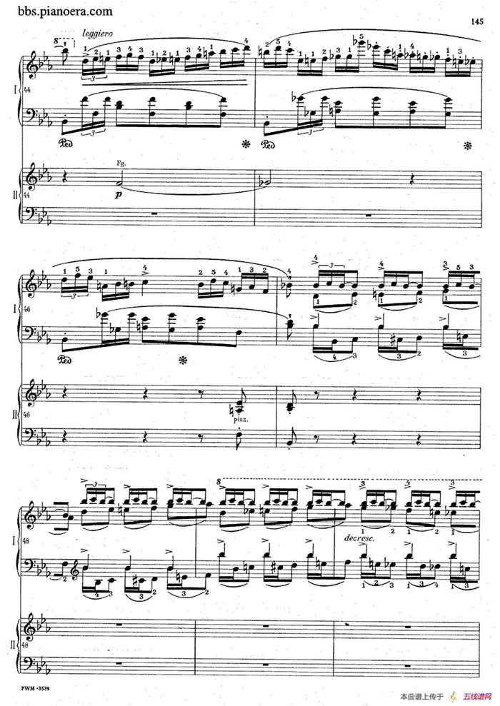 Grande Polonaise Brilliante Preceded by an Andante Spianato Op.22（平静的行板与华丽的波兰舞曲·双钢琴版）