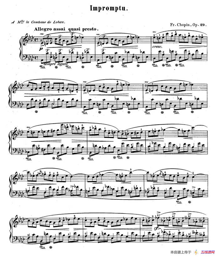 Impromptu in D-flat Major Op.29（降A大调第一即兴曲）