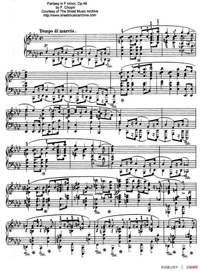 Fantasie in f Minor Op.49（f小调幻想曲）