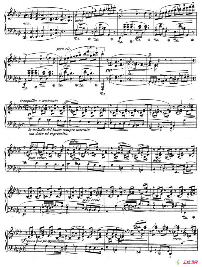 Impromptu No.3 in G-flat Major Op.51（降G大调第三即兴曲）