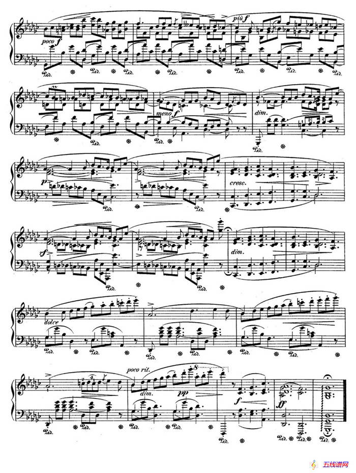 Impromptu No.3 in G-flat Major Op.51（降G大调第三即兴曲）