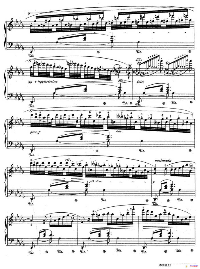 Berceuse in D-flat Major Op.57（降D大调摇篮曲）