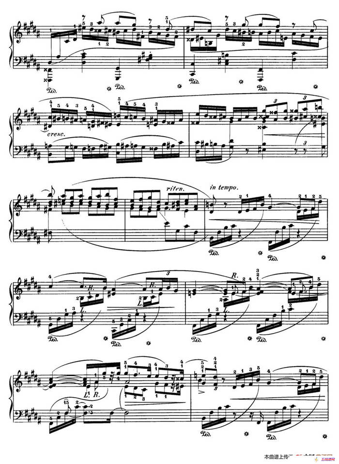 Piano Sonata No.3 in b Minor Op.58（b小调第三钢琴奏鸣曲·第一乐章）