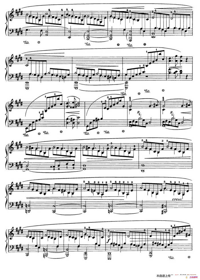 Piano Sonata No.3 in b Minor Op.58（b小调第三钢琴奏鸣曲·第三乐章）