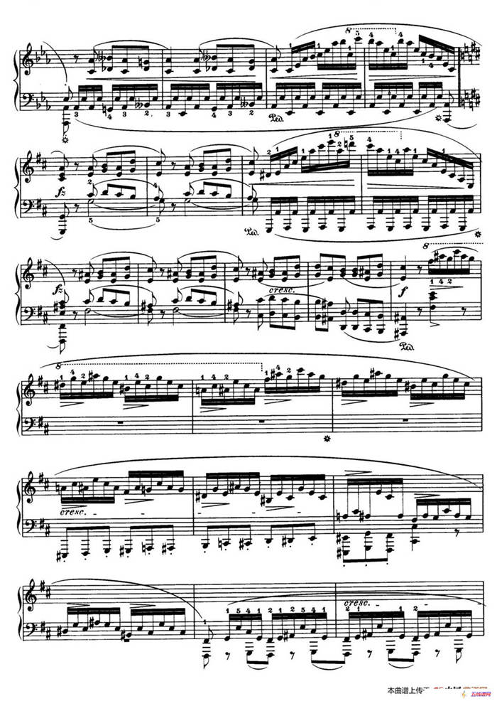 Piano Sonata No.3 in b Minor Op.58（b小调第三钢琴奏鸣曲·第四乐章）