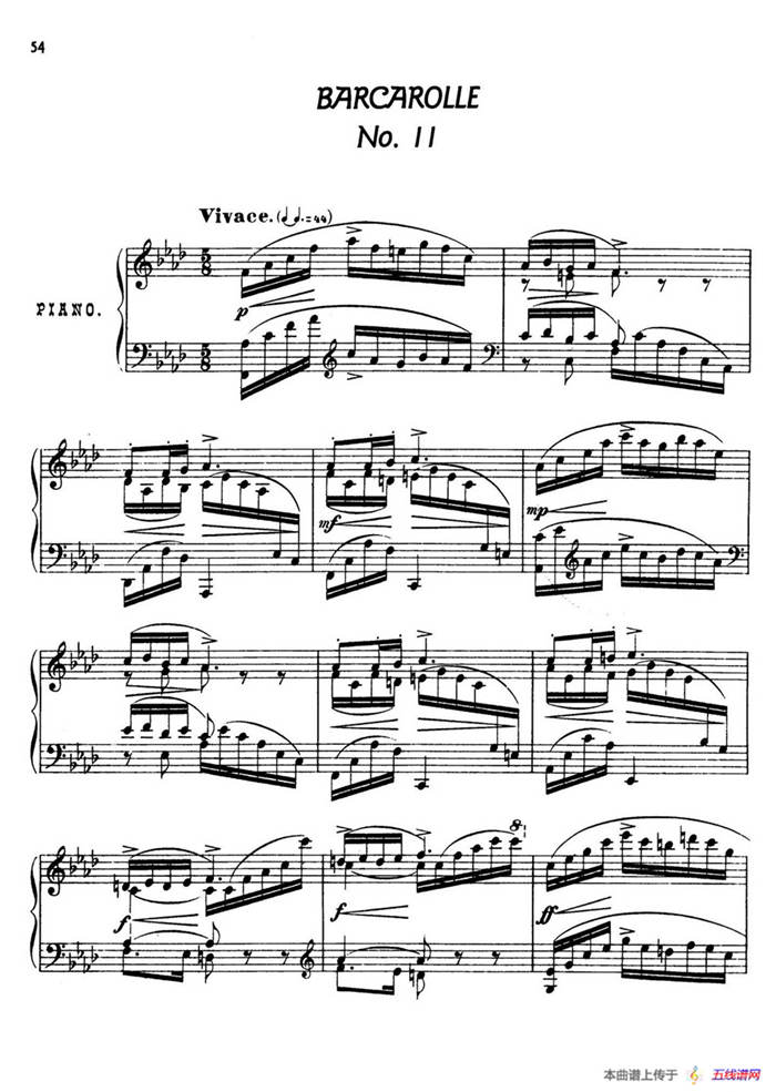 24 Characteristic Pieces Op.36（24首性格小品·12）