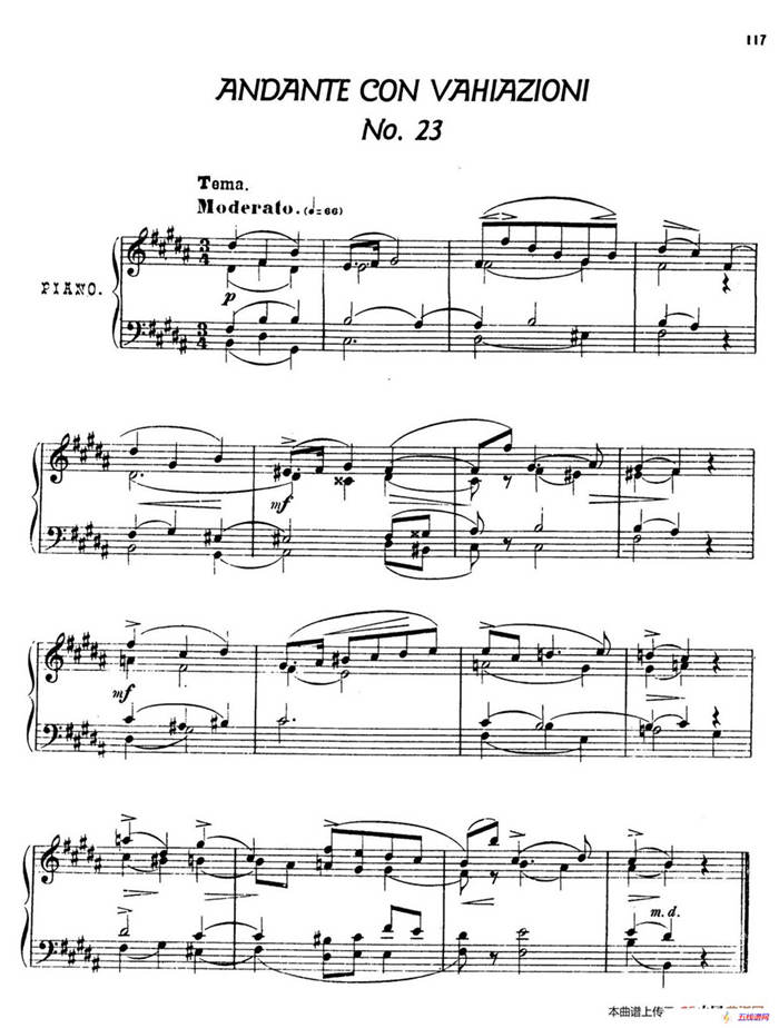24 Characteristic Pieces Op.36（24首性格小品·23）