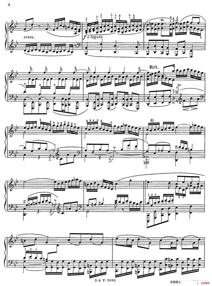 Fugue in g Minor BWV 578（g小调赋格·菲利普改编钢琴独奏版）