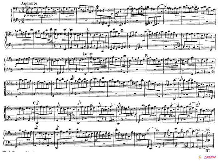Brandenburg Concerto No.2 in F Major BWV.1047（F大调第二勃兰登堡协奏曲·四手联弹版）
