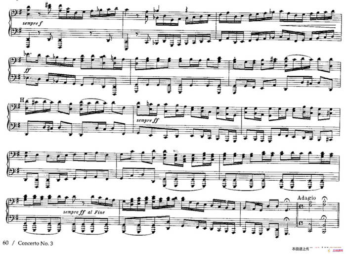 Brandenburg Concerto No.3 in G Major BWV.1048（G大调第三勃兰登堡协奏曲·四手联弹版）
