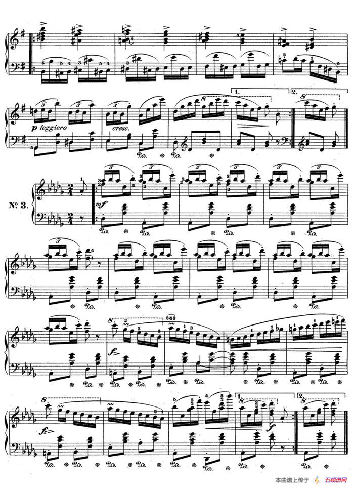 Trois Ecossaises Op.72-3 （3首埃科塞斯舞曲）
