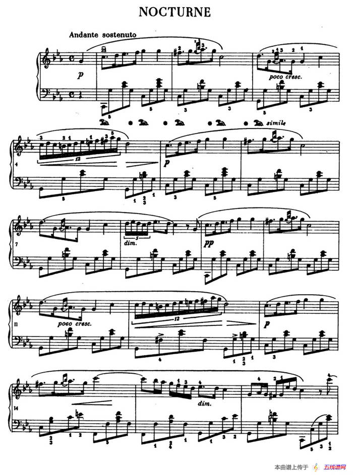 Nocturne in c Minor Op.posth （c小调夜曲）