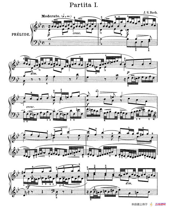 Six Partitas BWV 825-830（6首帕蒂塔·1）